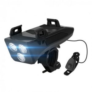 Imperii Luz Frontal con Claxon y Powerbank para Bicicleta